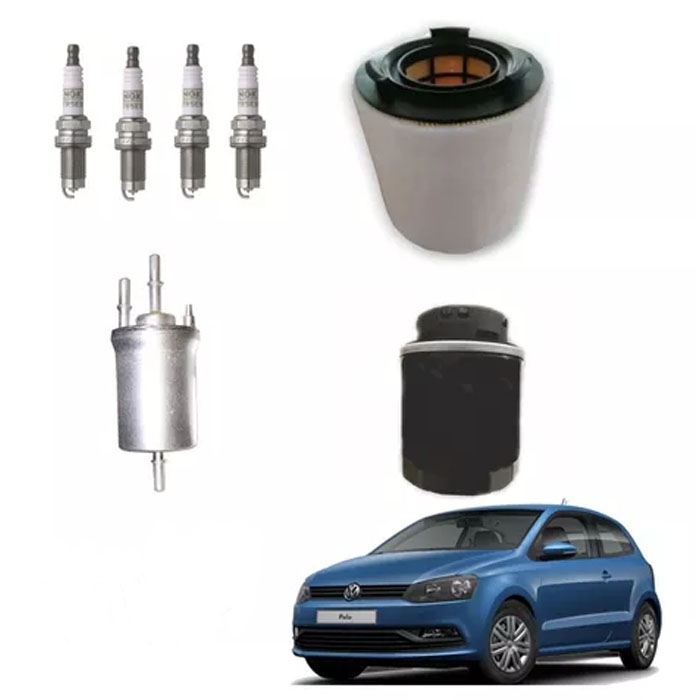 Kit Afinacion Vw Polo 1.2 Filtros Y Bujias