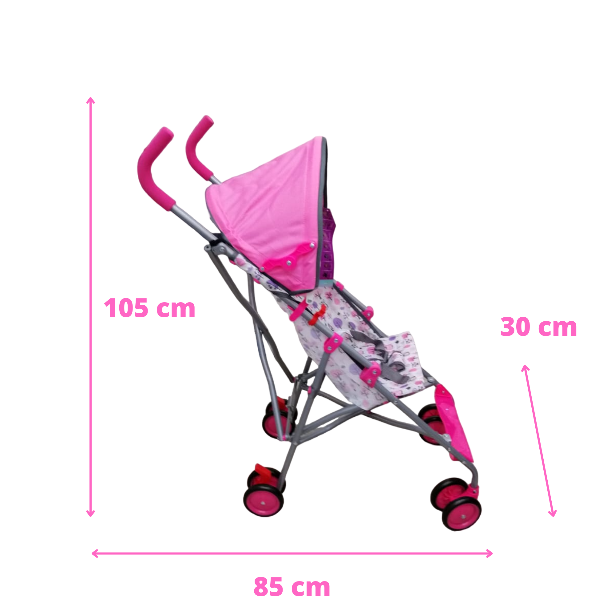 Carriola De Baston Aeiou Usa Ligera Morada Arbolitos