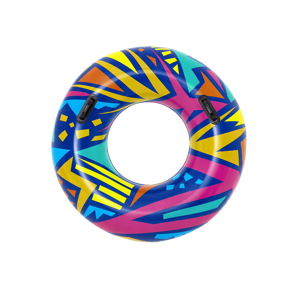 Salvavidas Inflable Dona Diseño Geométrico Flotador 107 Cm