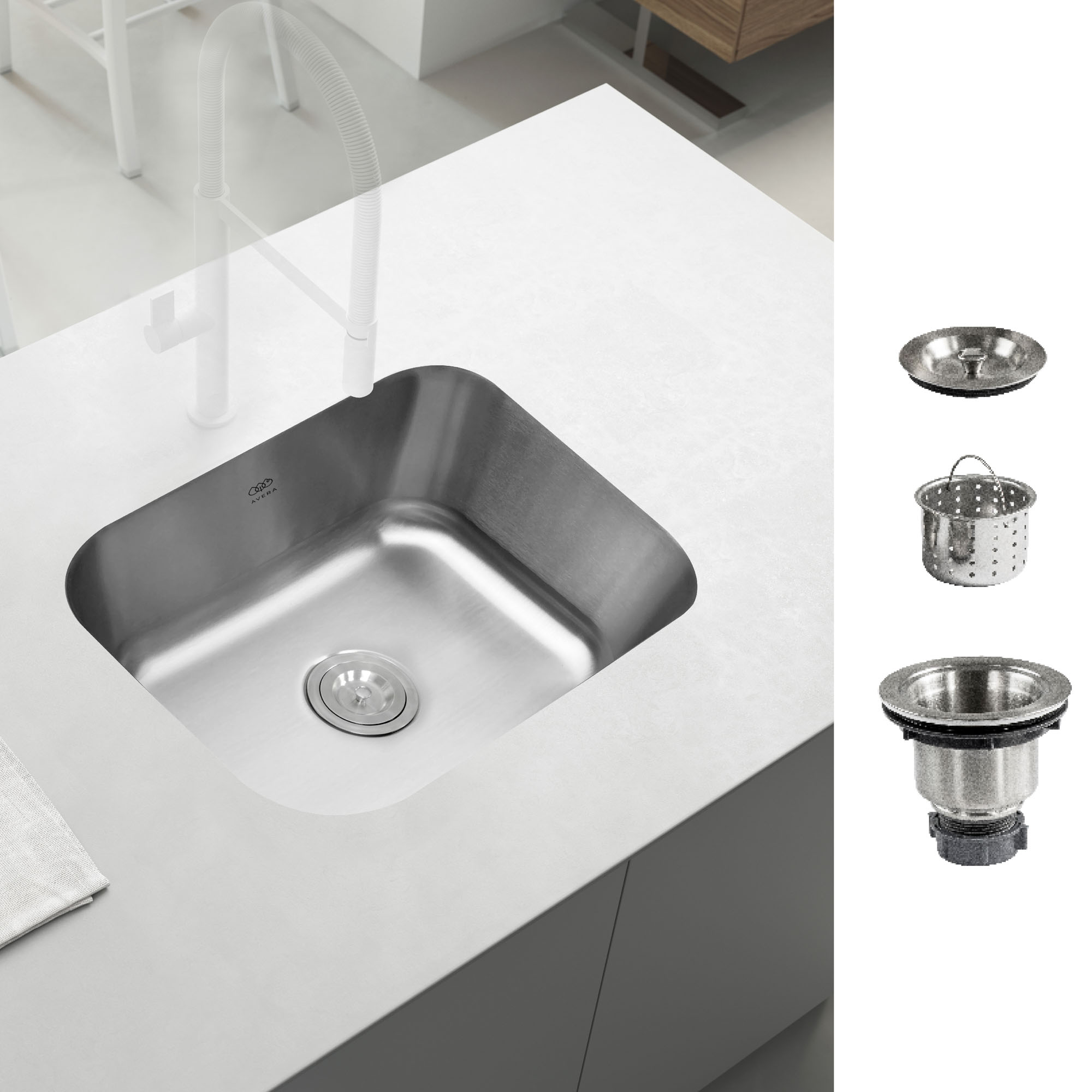 Combo Fregadero Tarja Acero Inoxidable  Con Submontaje PAF03U 