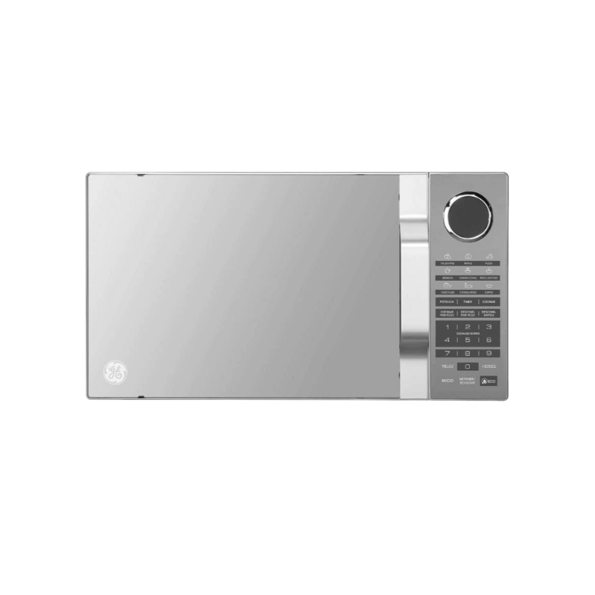 HORNO MICROONDAS 1.1P3 MANIJA ACABADO ESPEJO PLATA GE