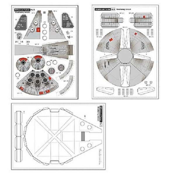 Millenium Falcon Papercraft Modelo para Armar - Papercraft