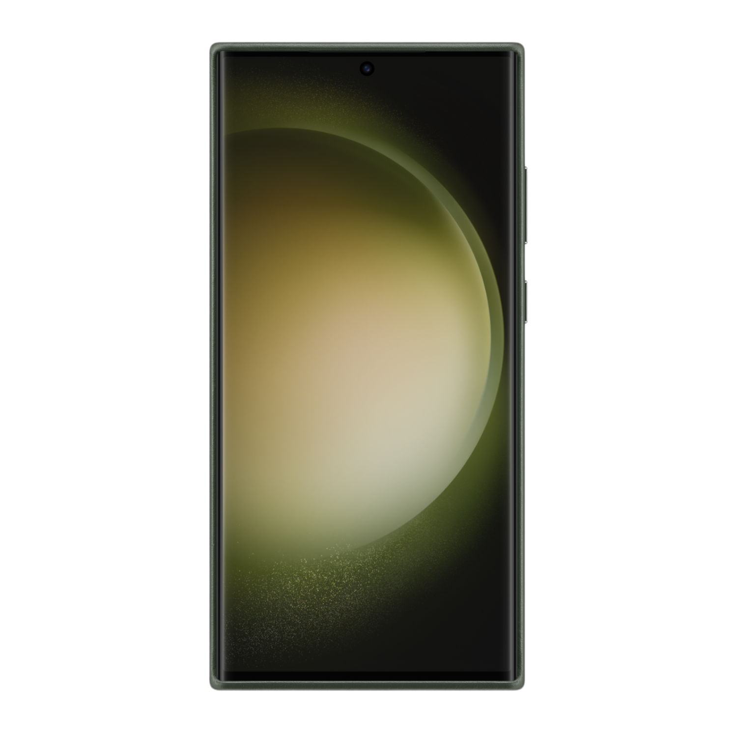 Funda de Piel Original Samsung Leather Cover para S23 Ultra Verde