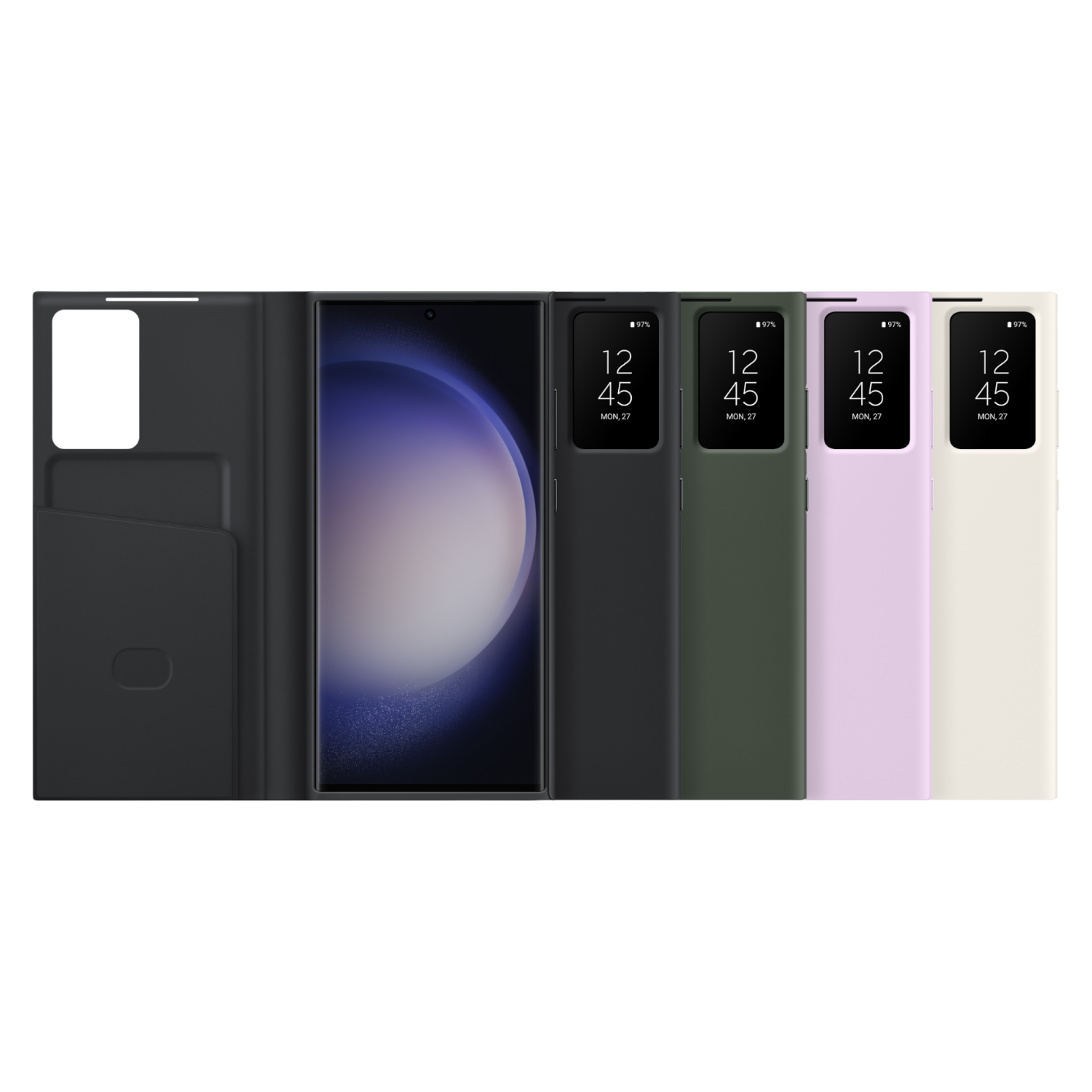 Funda Original Samsung Smart View Cover para S23 Ultra Verde