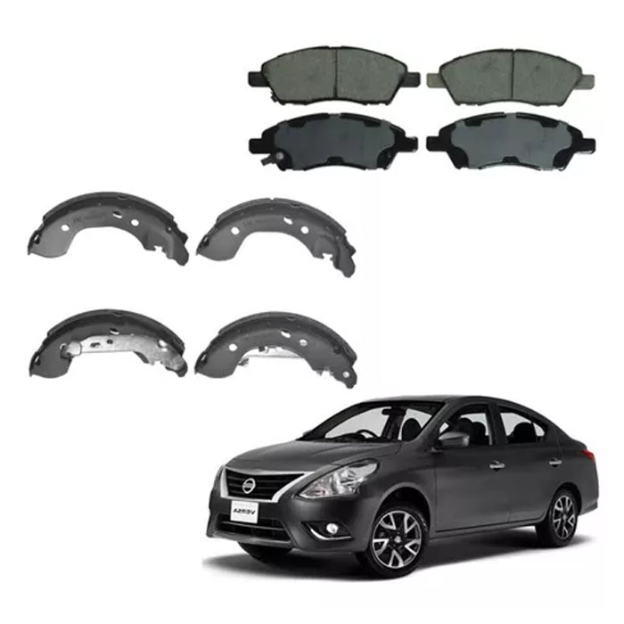 Kit Balatas Delanteras Y Traseras Nissan Versa 1.6 Raybestos