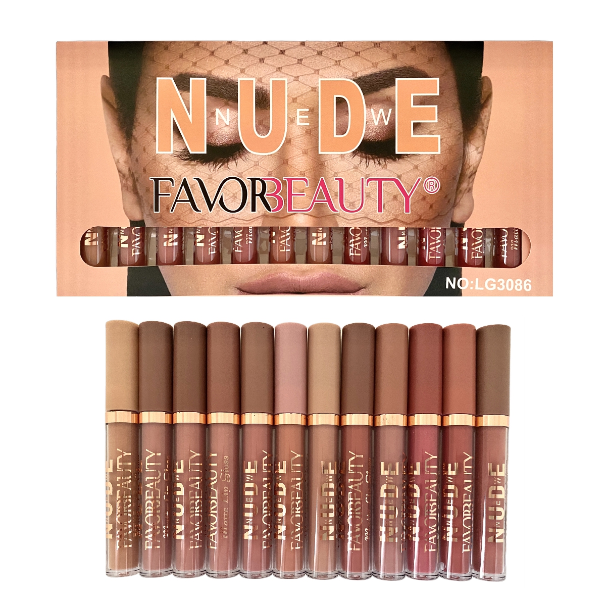 Set de 12 Labiales Mate líquidos Indelebles Larga Duración.