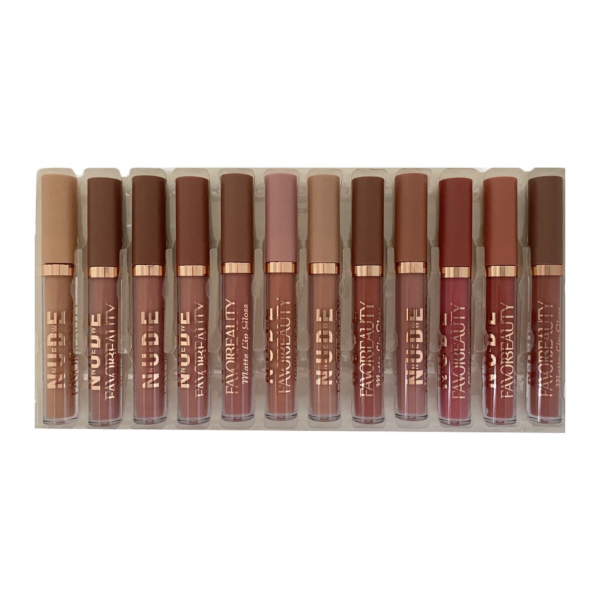 Set de 12 Labiales Mate líquidos Indelebles Larga Duración.