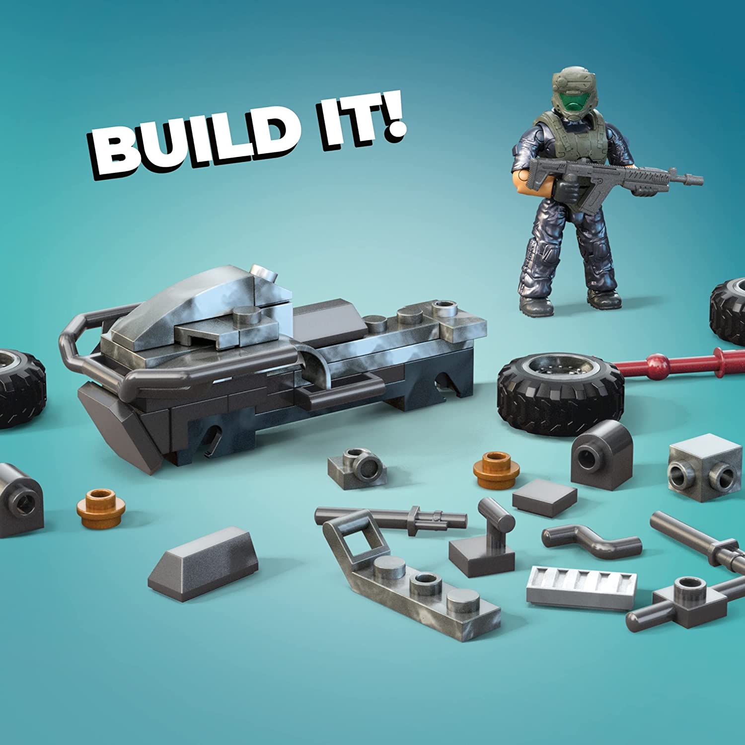 Mega Construx Halo Unsc Gungoose De Maniobras