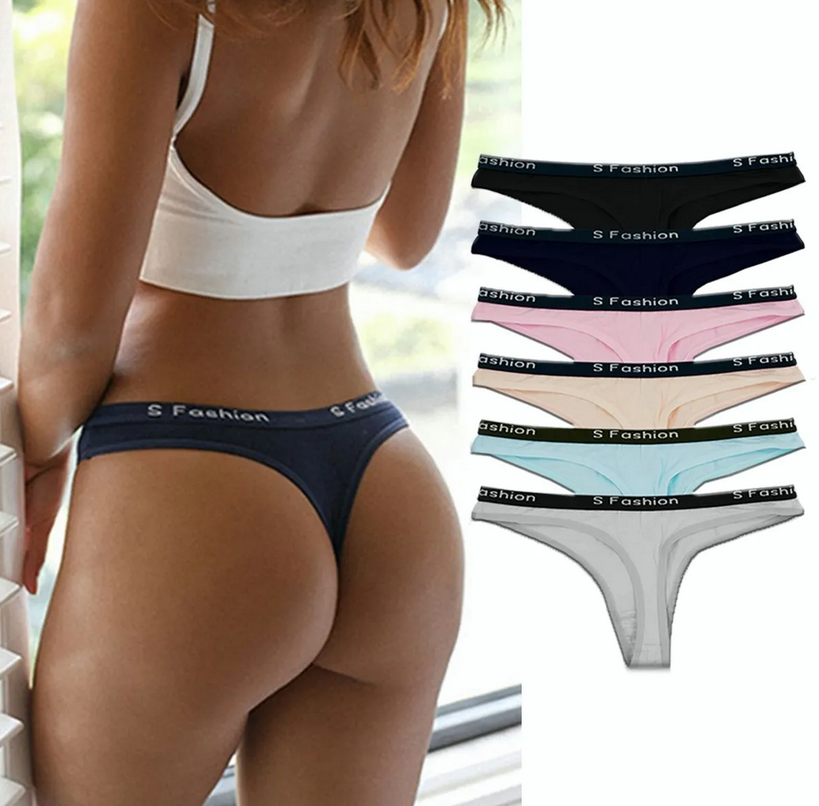 Tanga De Licra Para Mujer ( Paquete De 6 PZA