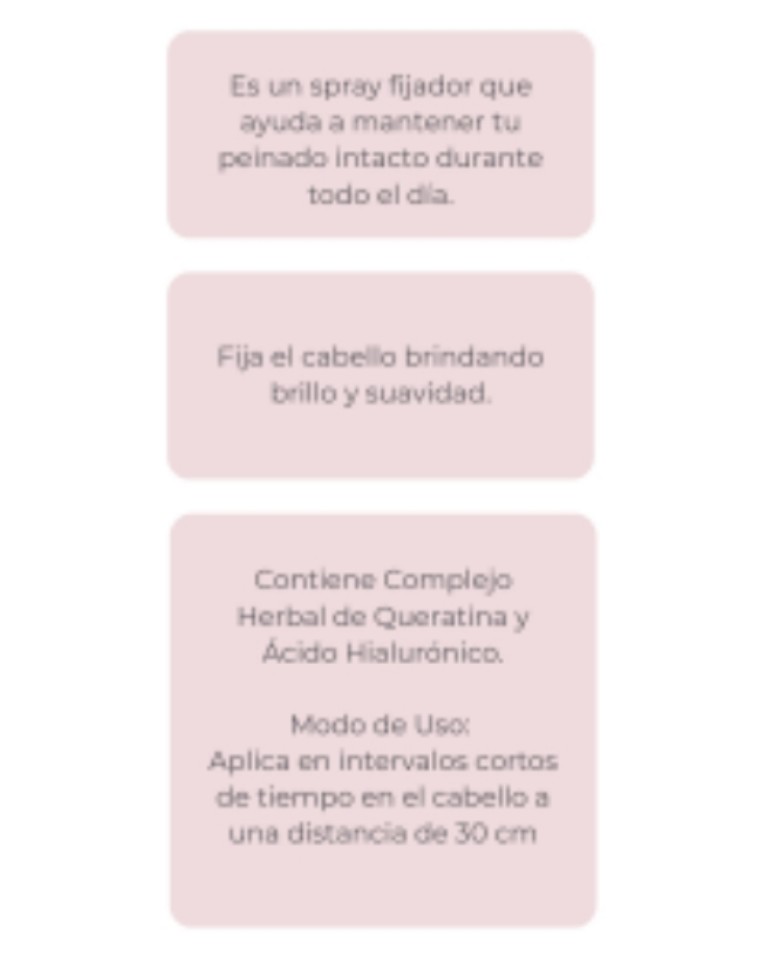 Spray Fijador para Cabello by Farmasi Queratina Ácido Hialurónico Styling Dr C Tuna .