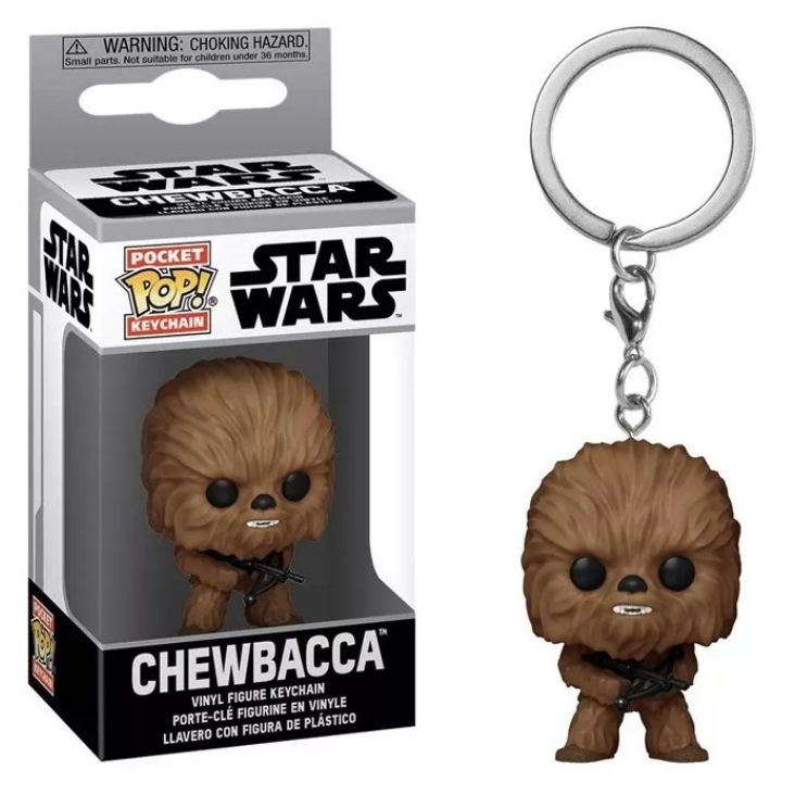 Llavero Funko Pocket Pop Chewbacca Star Wars Figura 3D