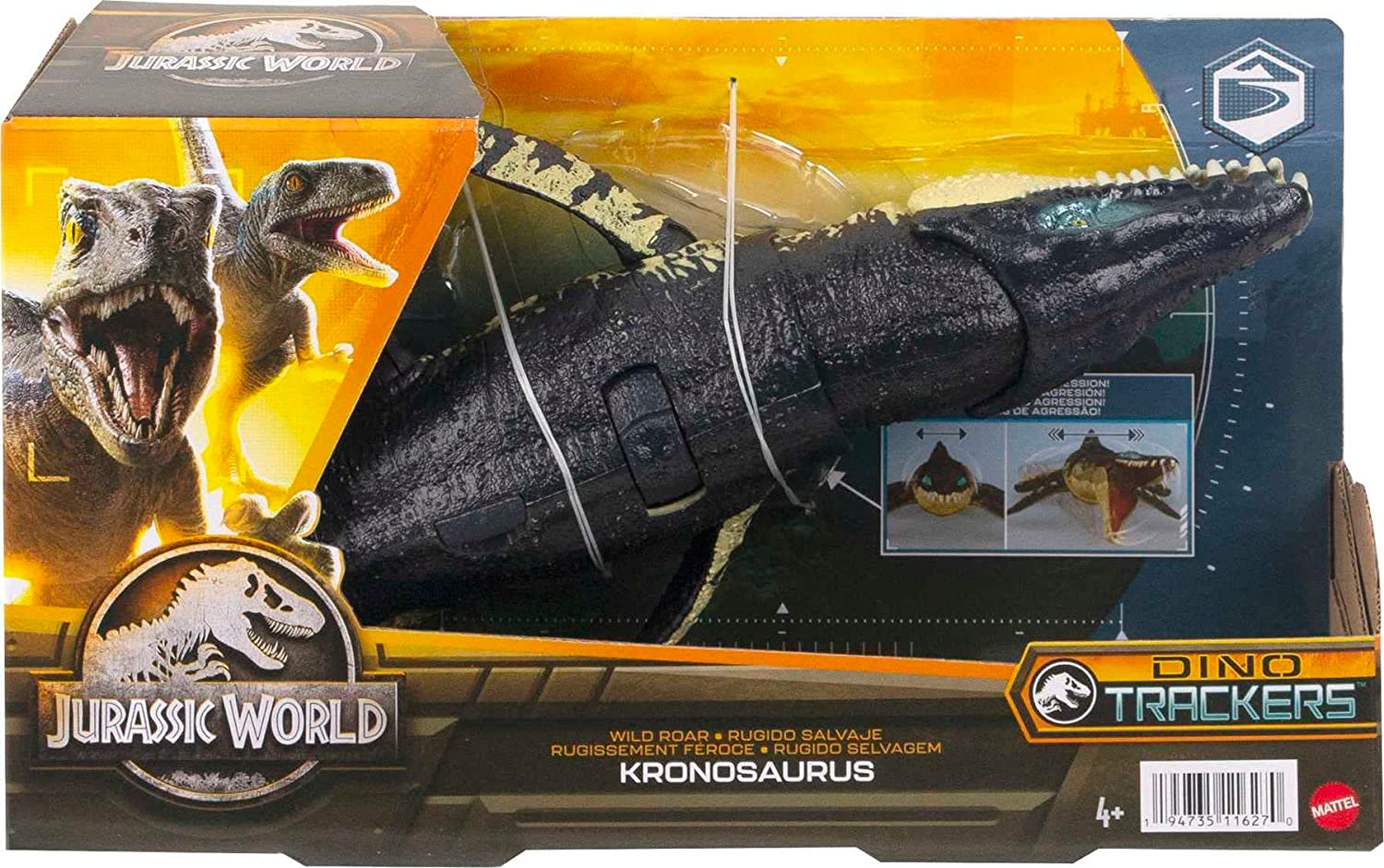 Jurassic World Dinosaurio KRONOSAURUS Rugido Salvaje