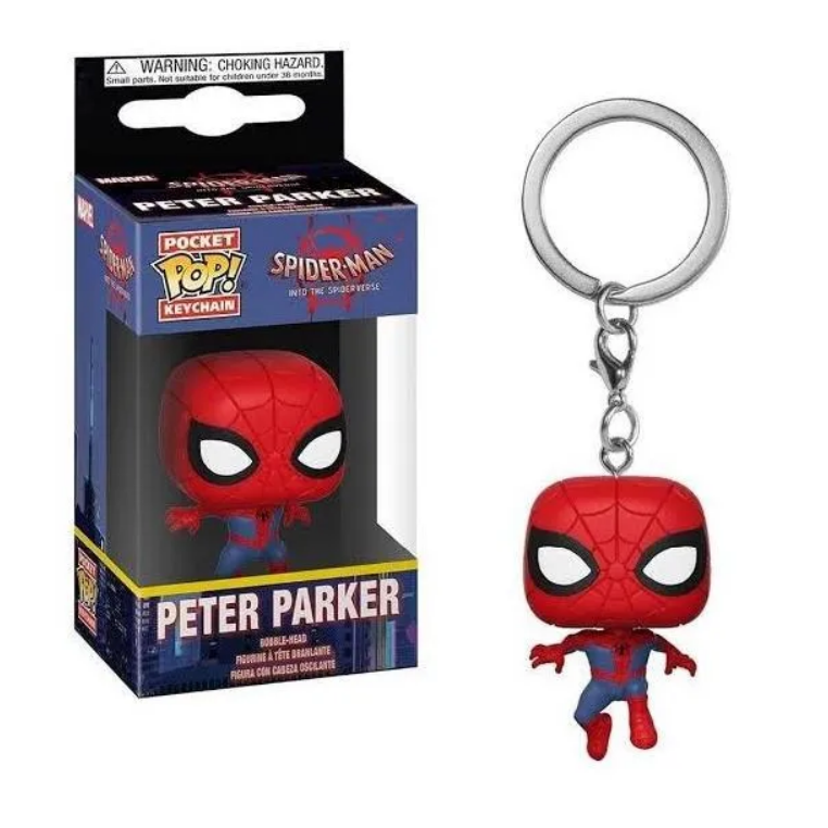 Llavero Funko Pocket Pop Peter Parker Spider-Man Marvel Avengers Figura 3D