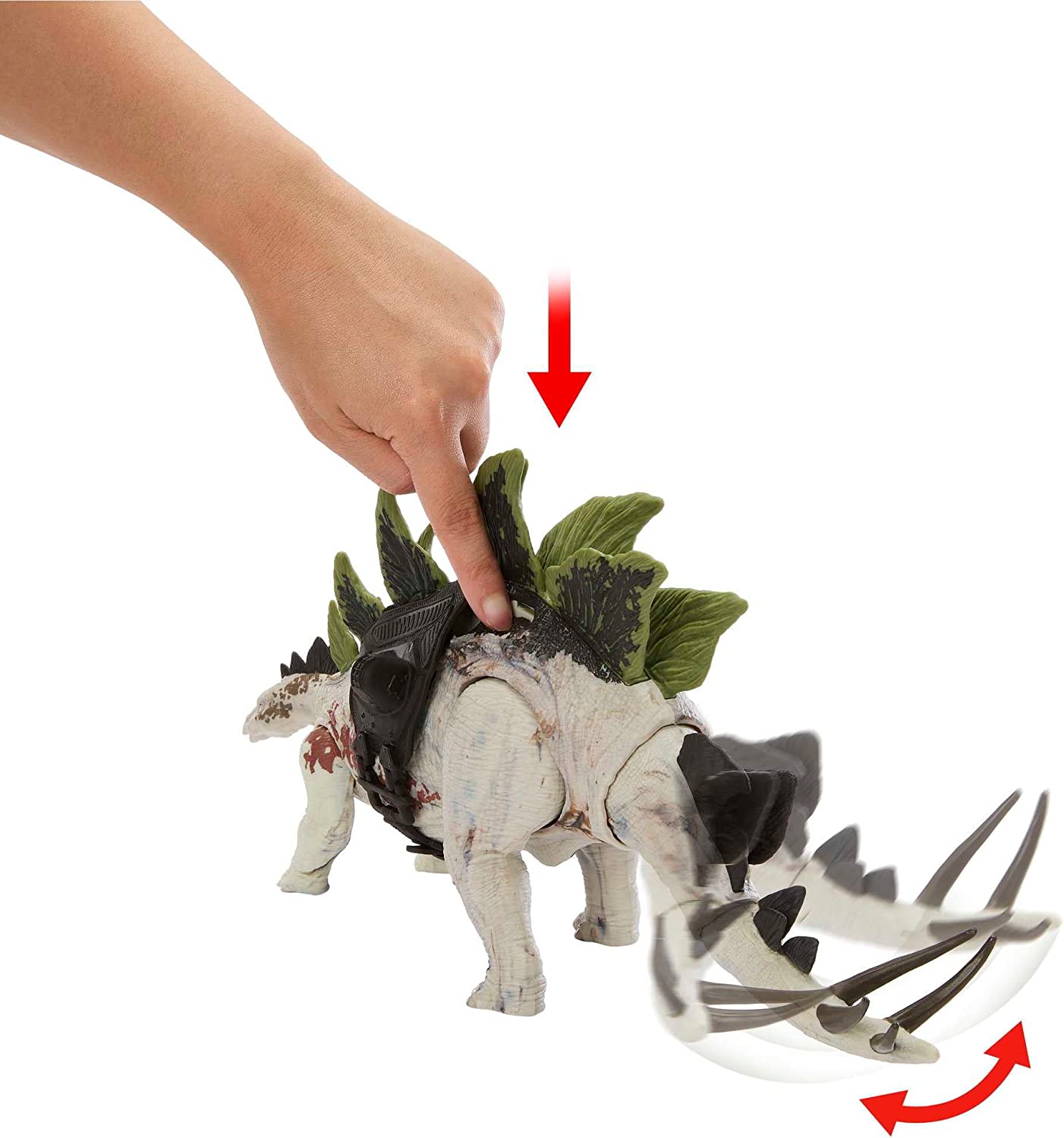 Jurassic World Dinosaurio STEGOSAURUS Dino trackers