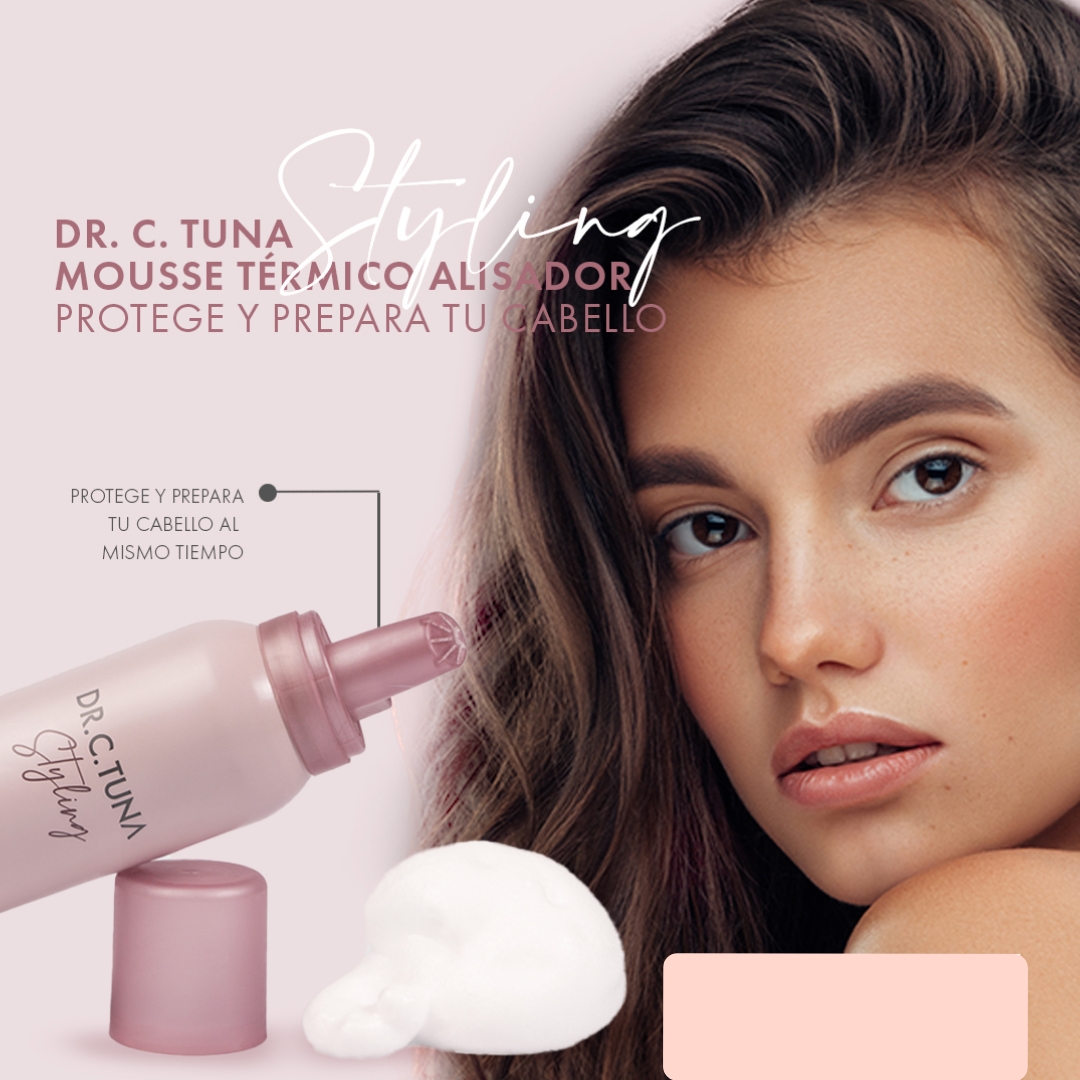 Mousse Térmico Alisador by Farmasi Prepara y Protege Dr C Tuna