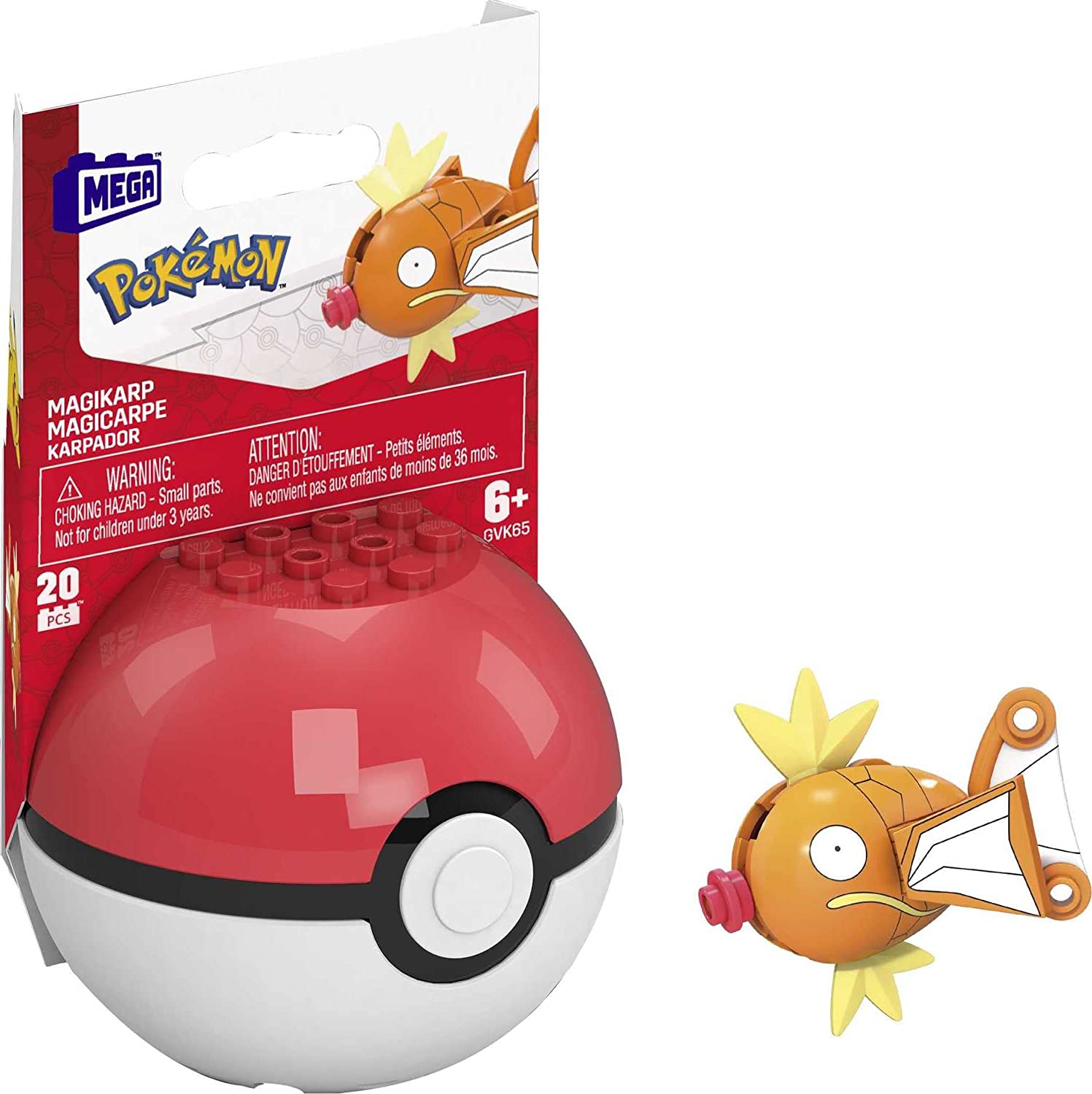 Pokebola Magikarp Pokemon Mega Construx