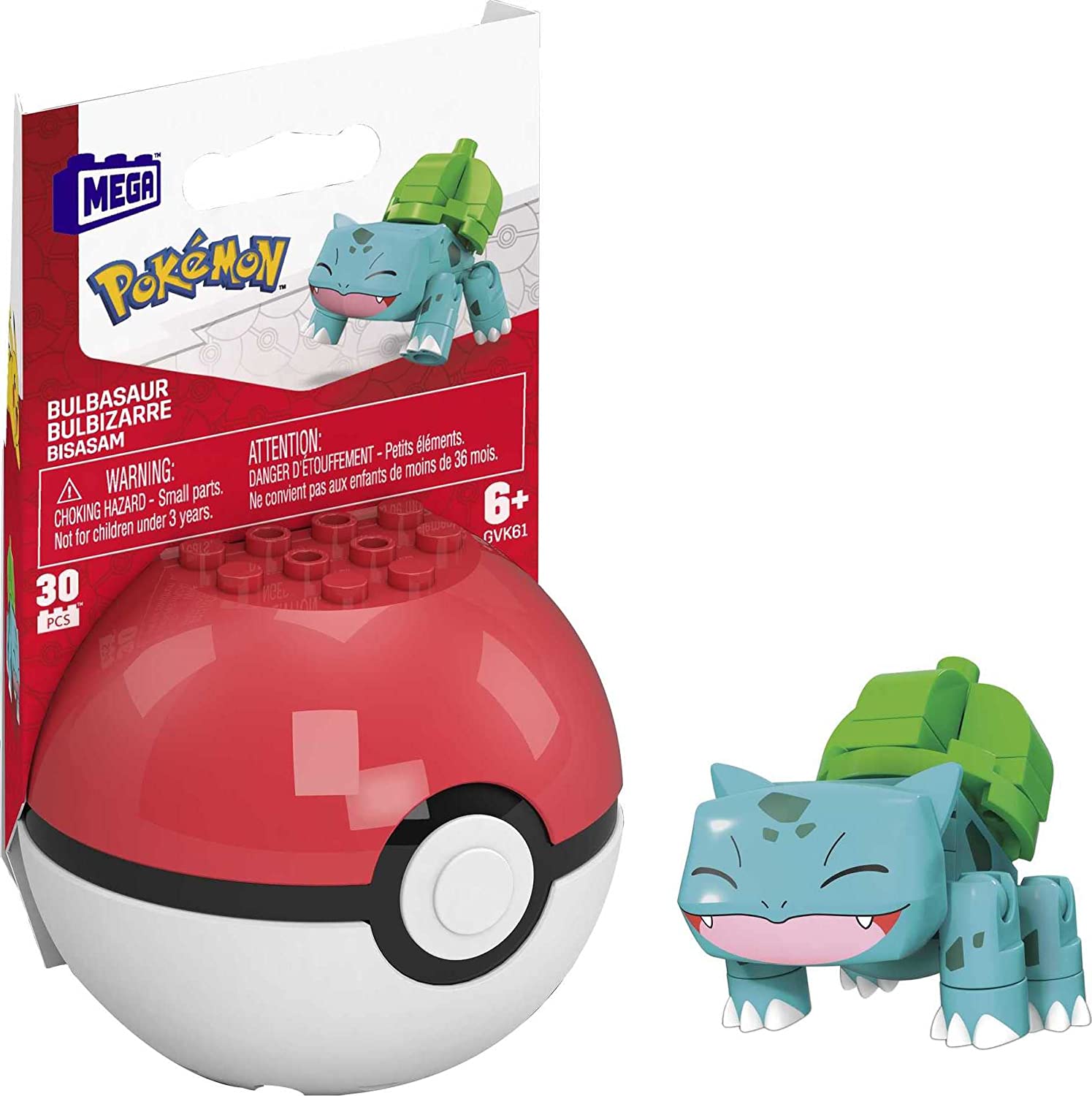 Pokebola Bulbasaur Pokemon Mega Construx