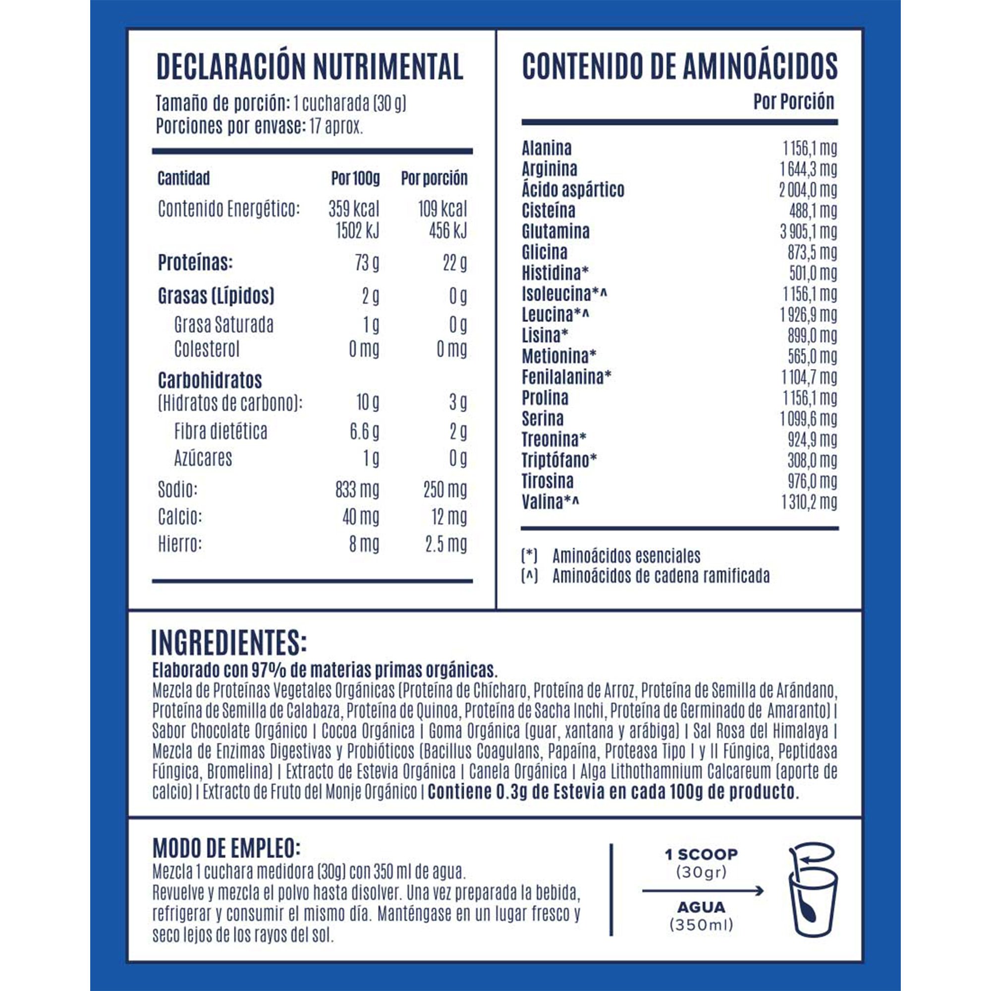 Proteina Vegetal Organica Birdman Falcon 510 Grs Vainilla