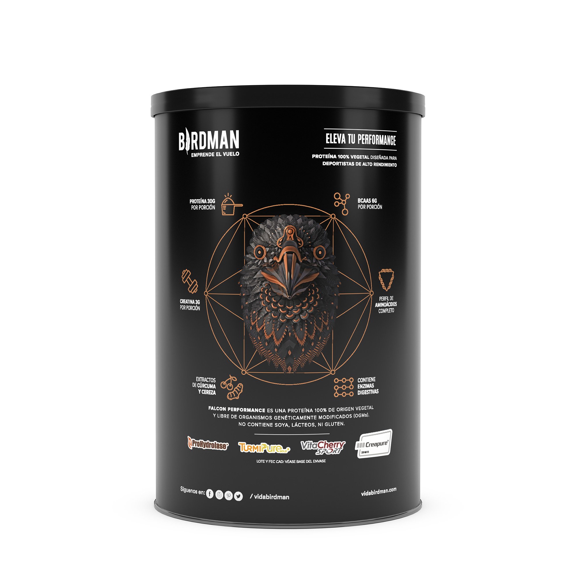 Proteina Vegetal Birdman Falcon Performance 722 Grs Chocolate
