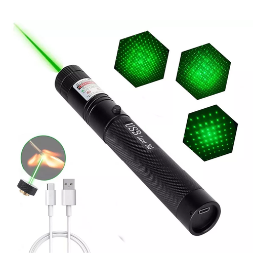 Puntero Laser Verde A Bateria recargavle 100 Mw Con Llave De