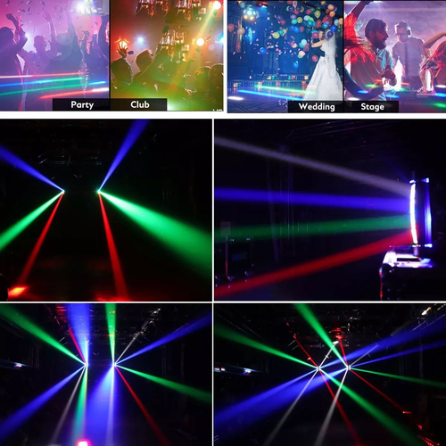 SPIDER RGBW EFECTOS LUZ ESCENARIO LED LÁSER LUCES DJ DMX512 1 PZA.