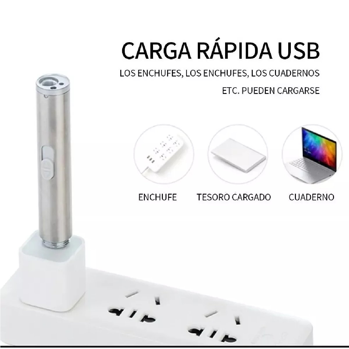 Puntero Apuntador Laser Lampara Luz Uv 3 En 1 Recargable