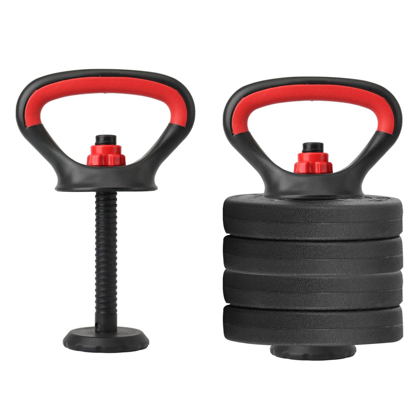 Kit de Mancuernas Altera Con Peso Ajustable 10 KG (Barra Recta + Barra Z + Par de mancuernas + Pesa Rusa + Discos Intercambiables)