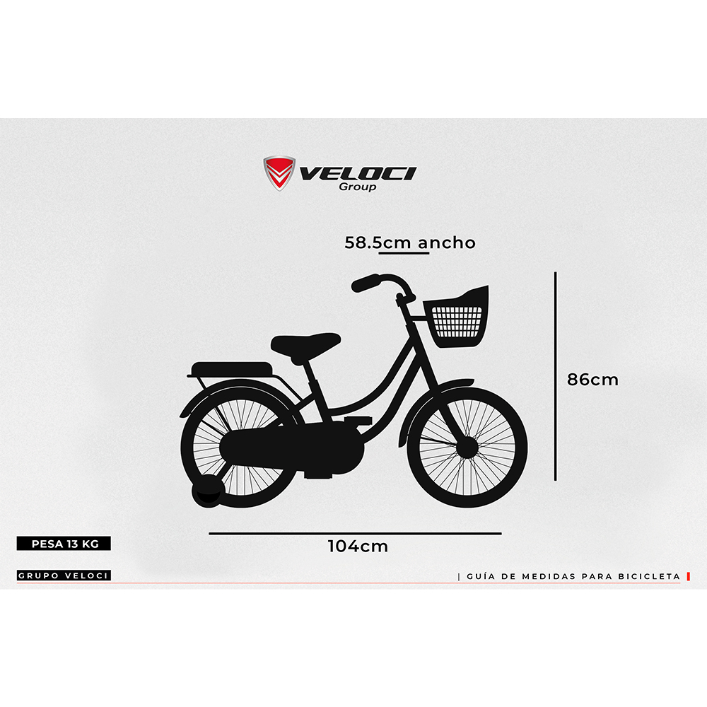 Bicicleta Veloci Amore Rodada 16 Rosa