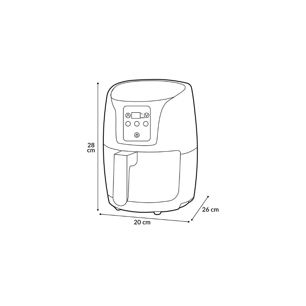 Freidora De Aire 1.8 Litros Digital Oster con Juego de Utensilios de Cocina con Carrusel