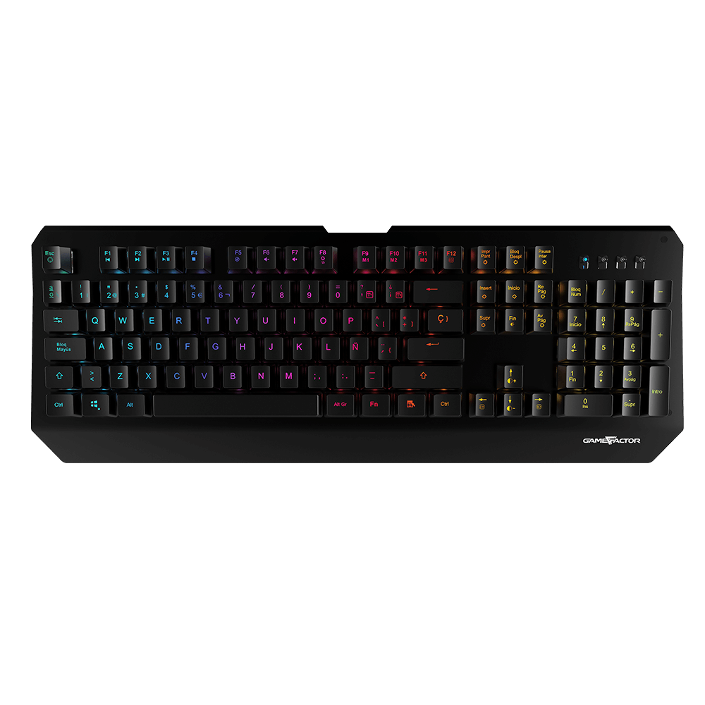 Teclado Gamer, Game Factor KBG601 Mecánico, Switch Óptico, Alámbrico