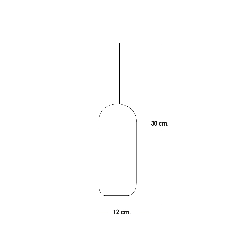 Lampara colgante estilo industrial 30 cm de alto capsula con jaula de malla