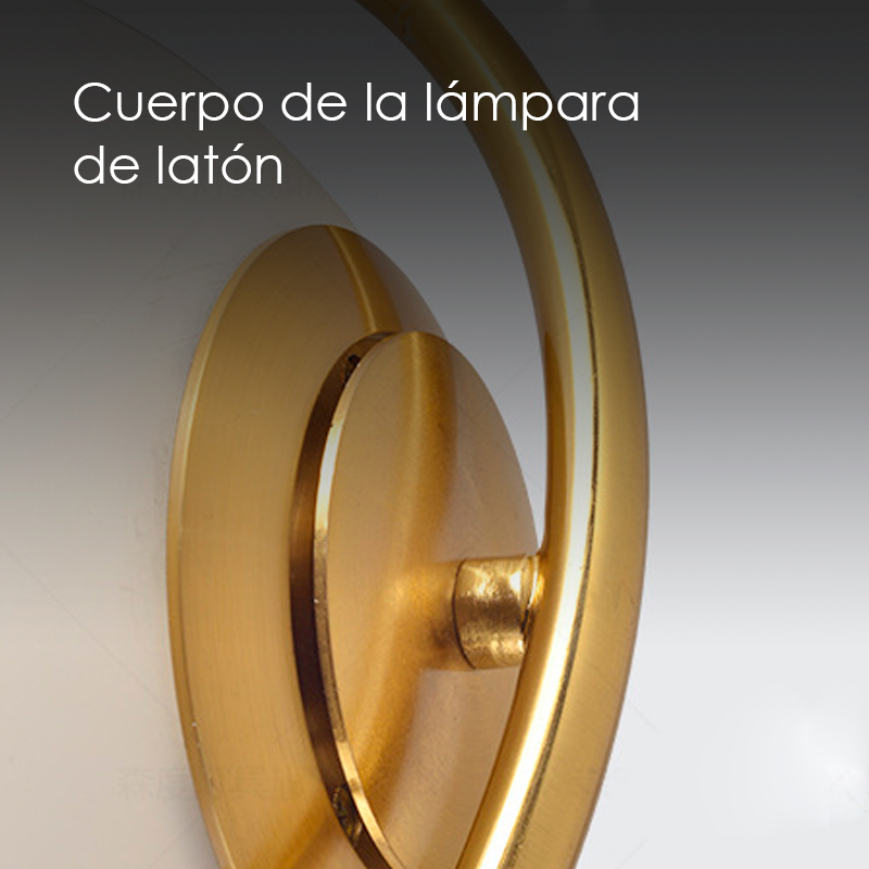Lampara de techo anillo colgante con luna de cristal 30 cm de diametro minimalista