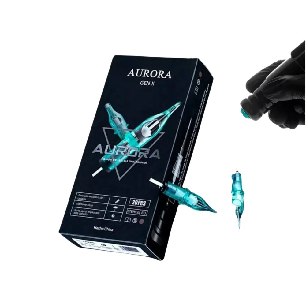Cartuchos Para Tatuar Aurora Premium Para Líneas Y Contornos