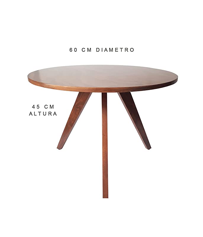 Mesa de centro minimalista nórdico hecho a mano con acabado en barniz de poliuretano marca cuadrarte