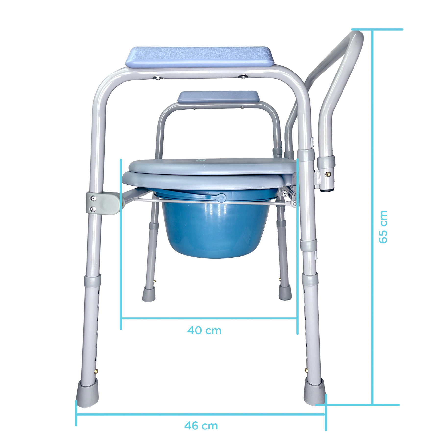 Silla Baño Comodo Aumento Ducha Wc Baño 3 en 1 Ligero Plegable