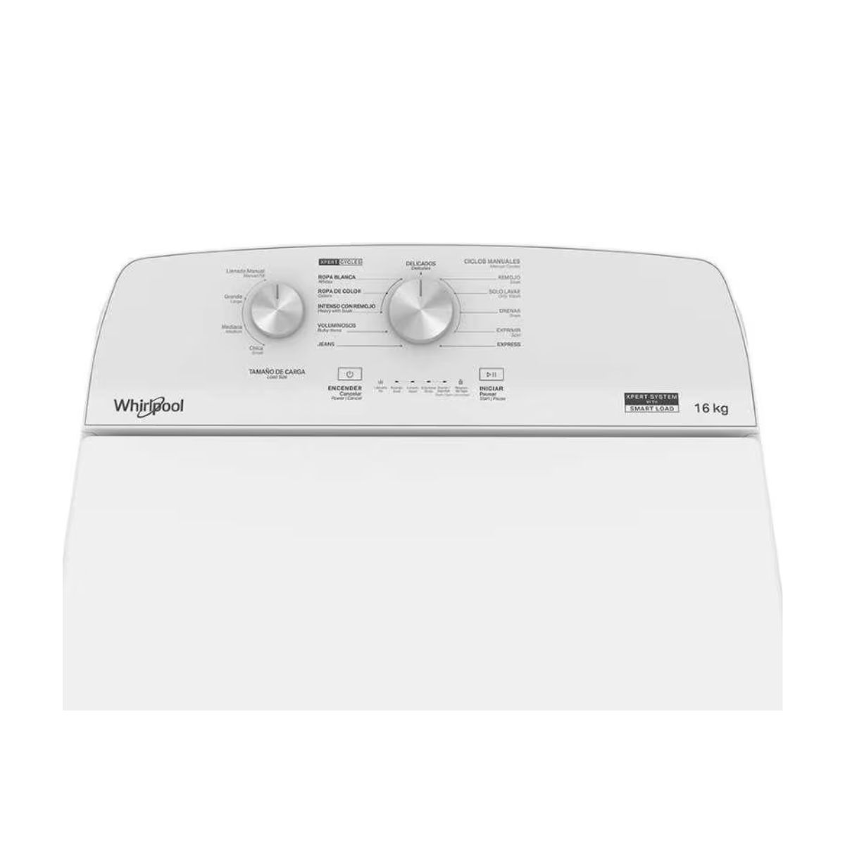 Lavadora automática whirlpool 16 kilos mod. 8mwtw1612mjq