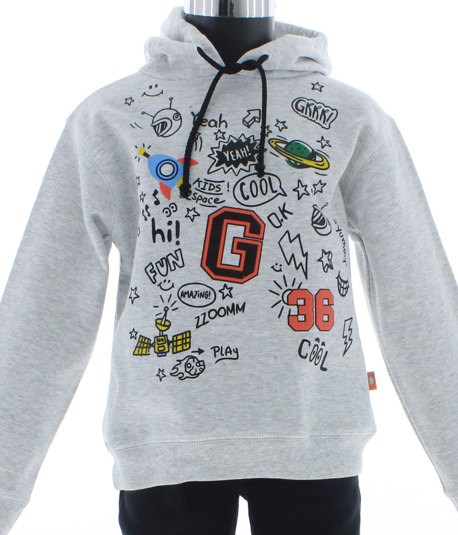 Conjunto Pants Niño Gris/Negro 3221 2 a 16 Años.