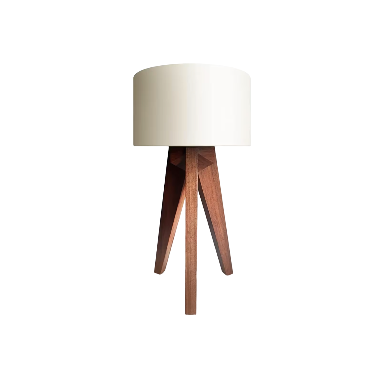 Lámpara de parota para mesa o buró estilo minimalista nórdico