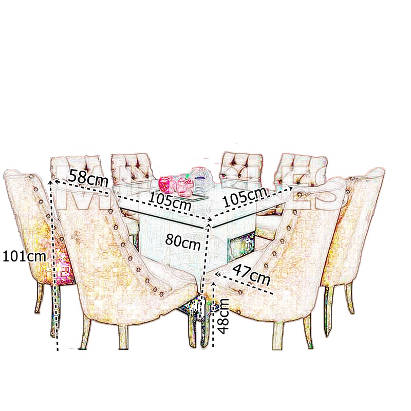 Comedor Onix Niveles 8 plazas