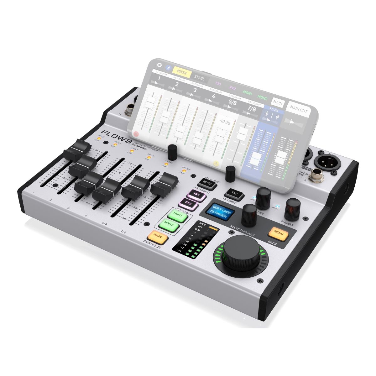Mezcladora BEHRINGER Flow 8, 8 Canales Con Bluetooth Y Usb.