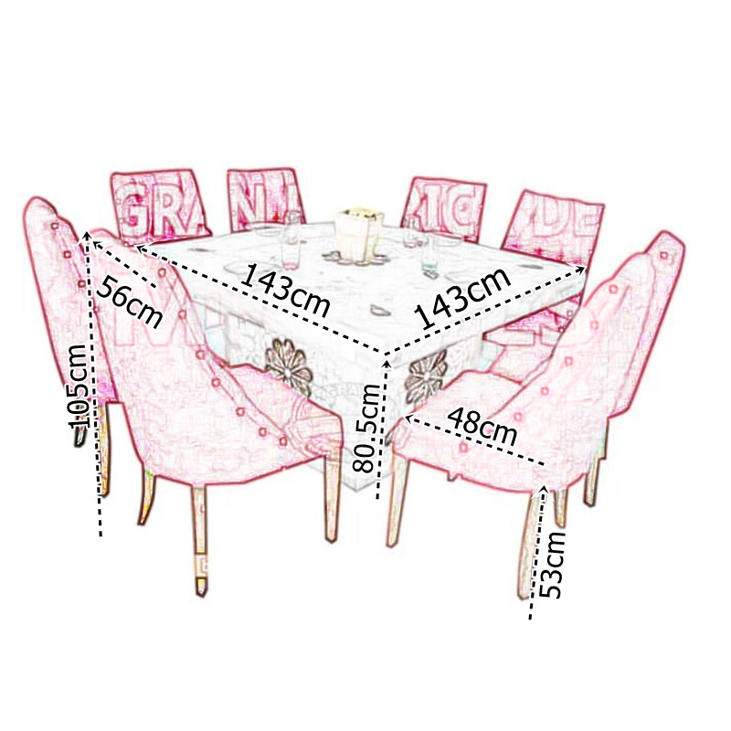 Comedor ByC Onix 8 Plazas