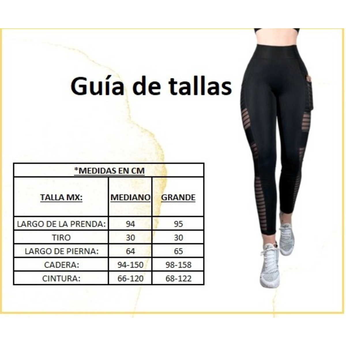 Malla Deportiva Bolsa Celular Leggins Colombiano Lycra Mayon LIC-094