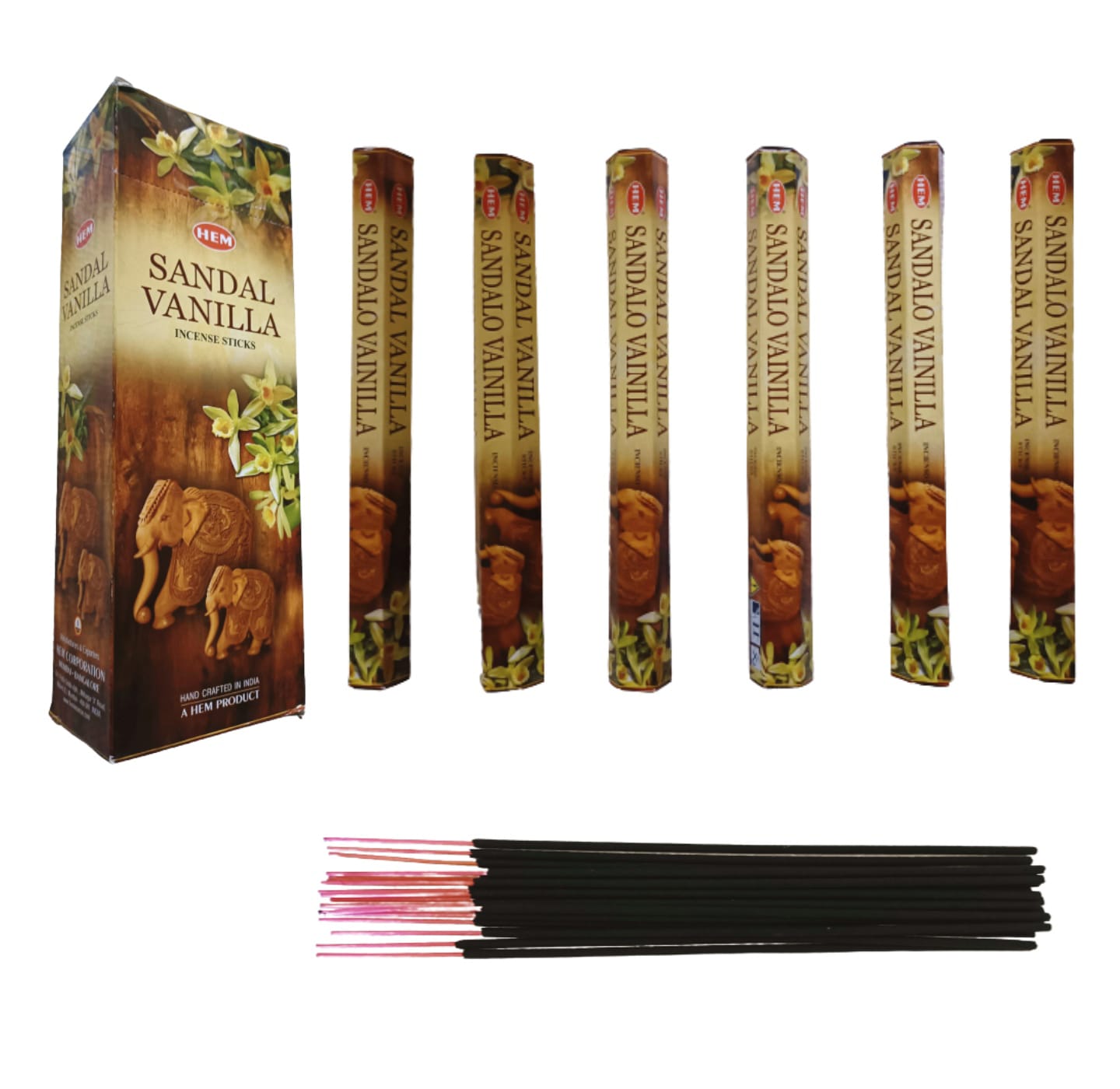 INCIENSO SANDALO VAINILLA MARCA HEM 