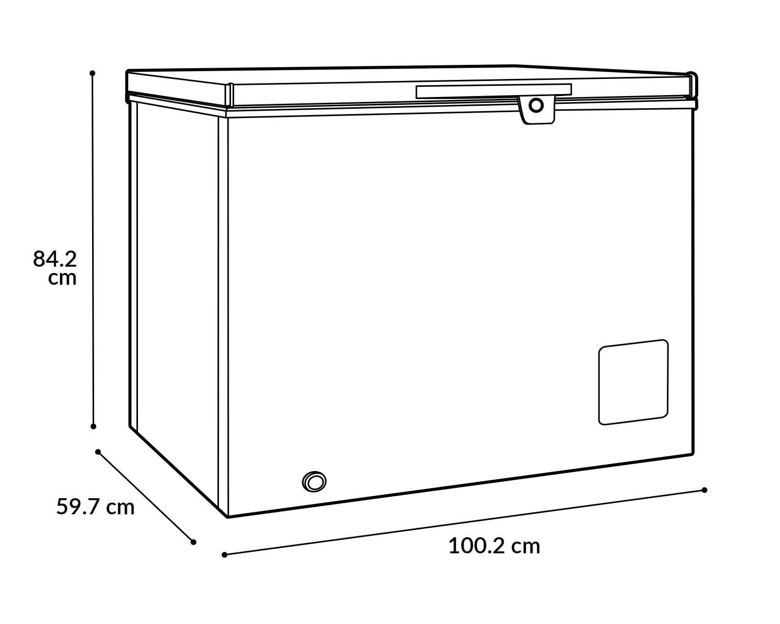 Congelador 9 pulg. inverter negro panel digital marca hisense