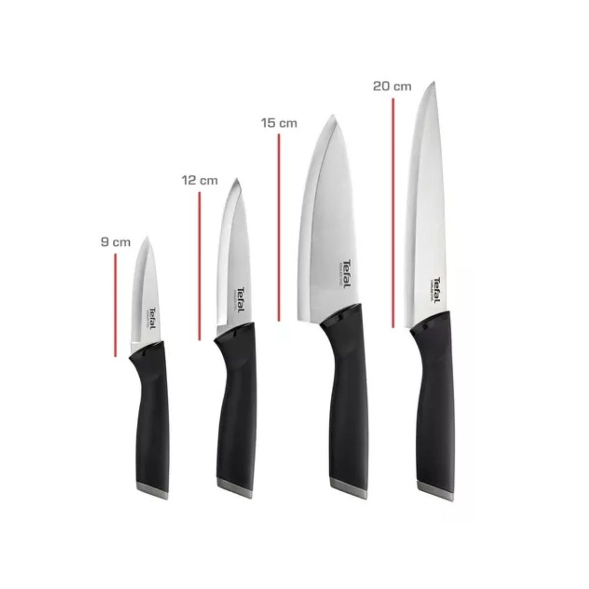 Juego Cuchillos Chef 15cm + Pelador 9cm T-fal Profesional