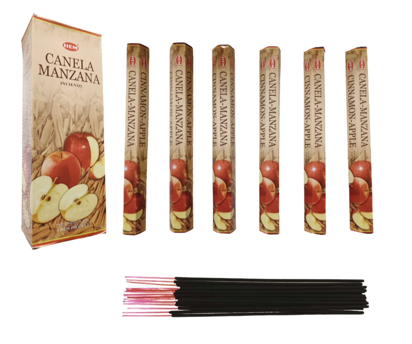 INCIENSO CANELA Y MANZANA MARCA HEM 