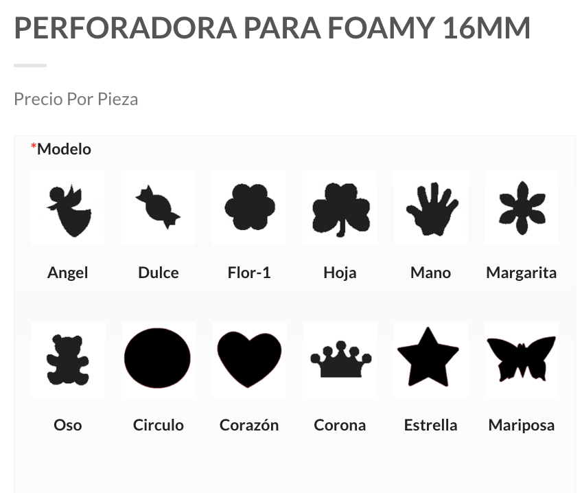 Perforadora De Varios Figuras Para Foamy papel álbumes de fotos DIY Manualidad 16mm