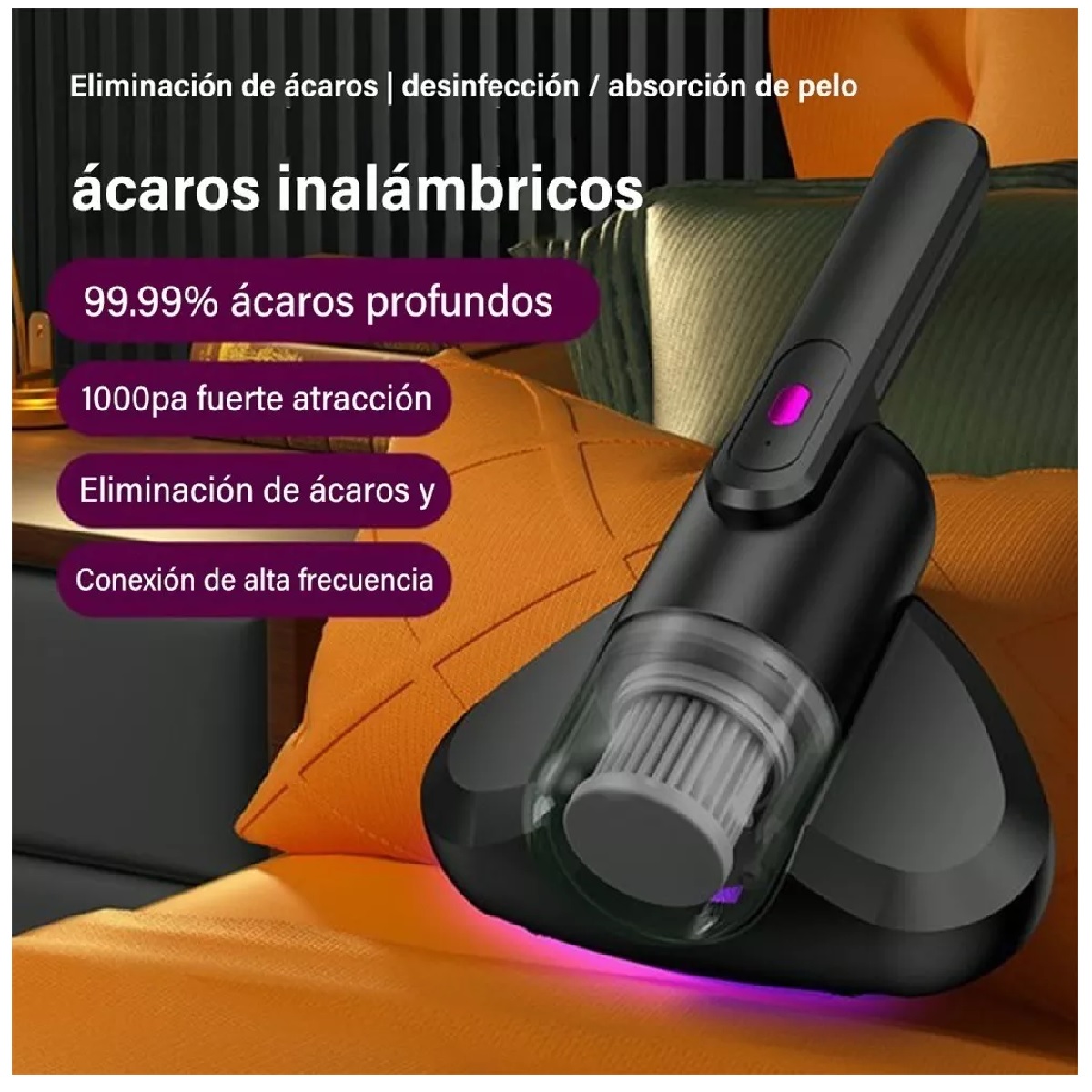 Aspirador De Mano Desinfección Uv Y Eliminación De Ácaros