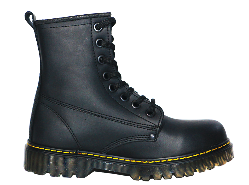 REGALO! Botas Cuero Piel Negras Vino Grunge Aestethic Hombre Mujer Joven