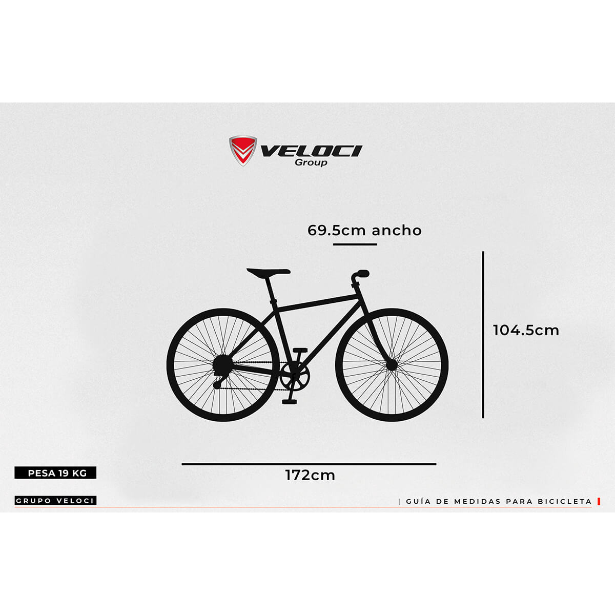 Medidas de discount bicicletas de montaña